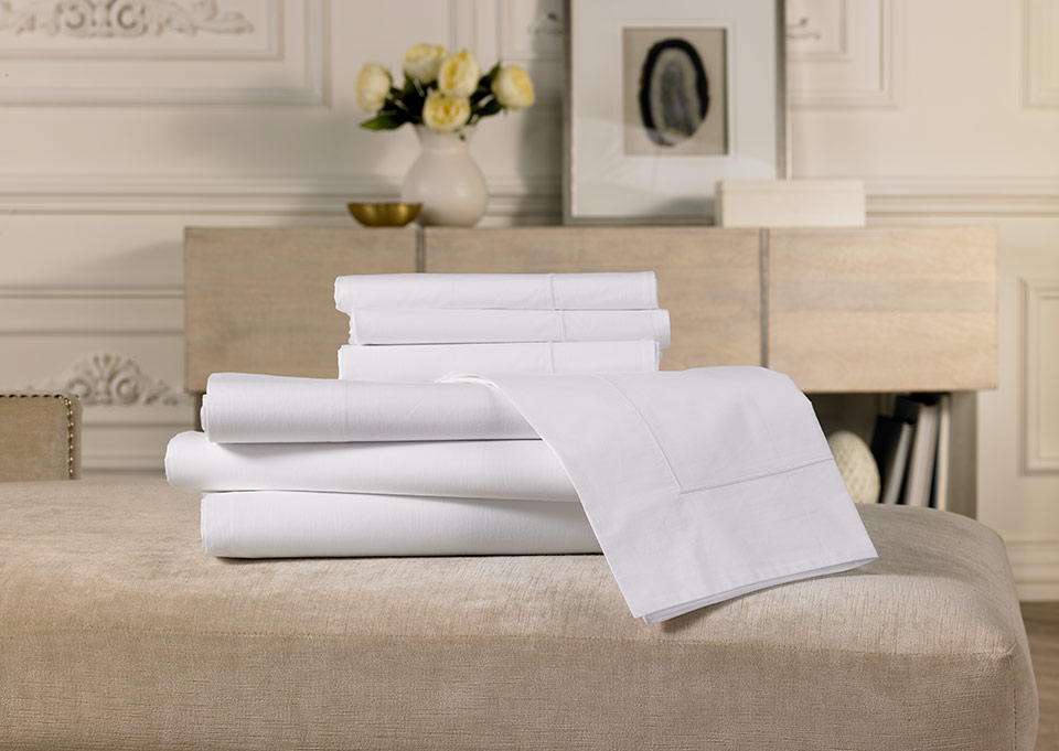 White Sateen Linen Set  Shop 600 Thread Count Cotton Hotel Sheets By  Sofitel Boutique