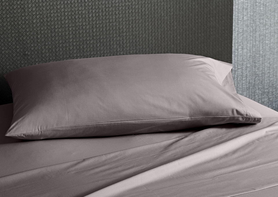Taies d'Oreiller Percale Gris Perle YMAL3