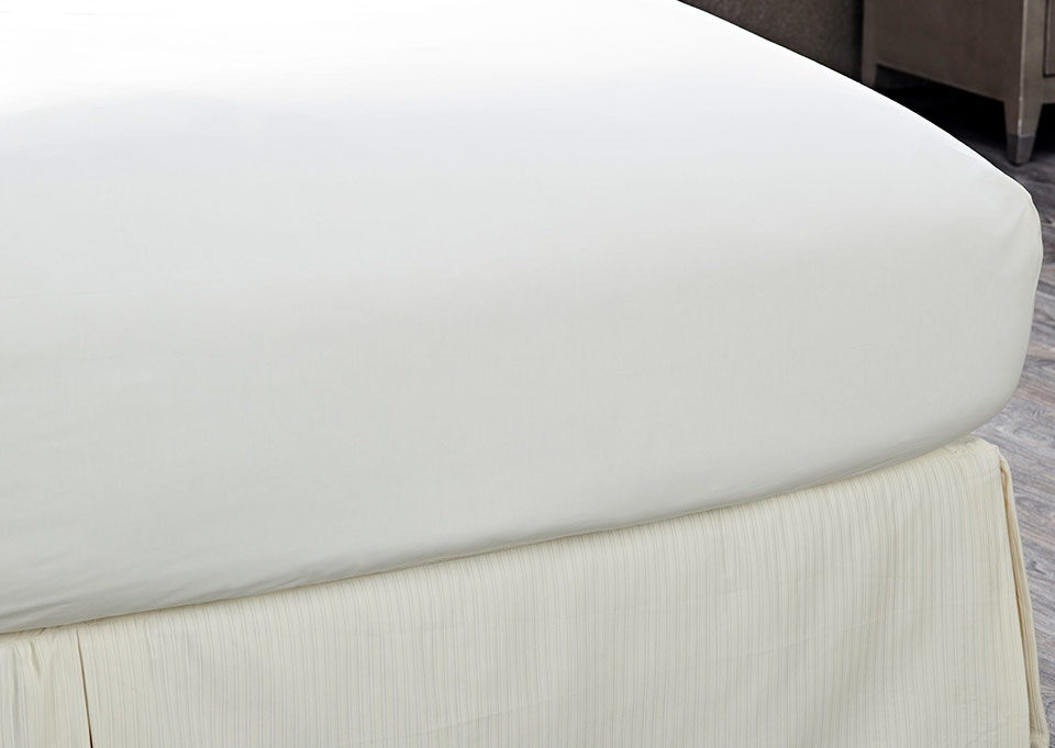 Ivory Percale Fitted Sheet YMAL1