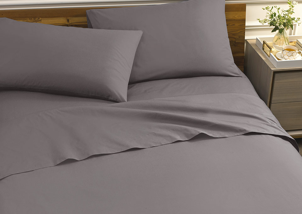 Platinum Grey Sateen Sheet Set  Sofitel Boutique Sateen Duvet Covers, Pillow  Shams and More